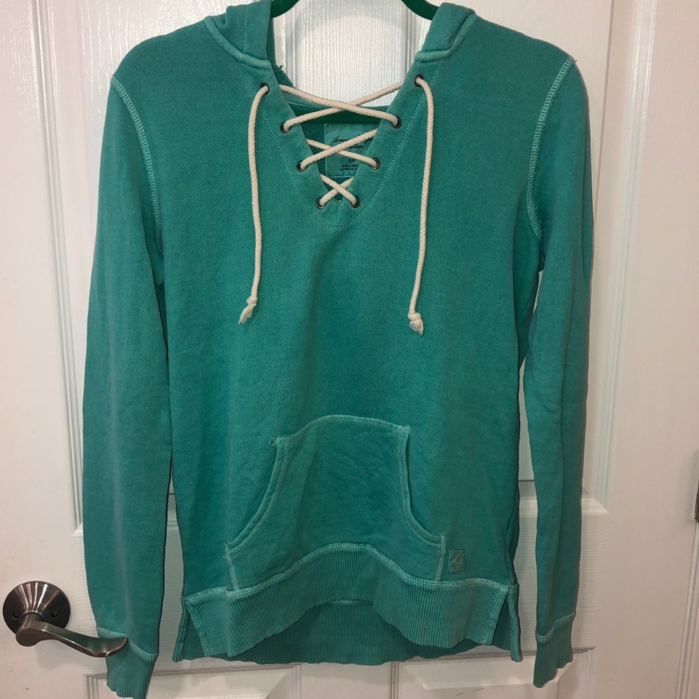 American Eagle Lace up Sweatershirt